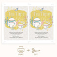 Load image into Gallery viewer, Tea Time Baby Shower Invitation Digital Printable