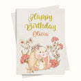 Load image into Gallery viewer, personalize girl birthday card printable ecard