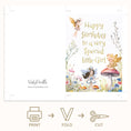 Load image into Gallery viewer, Fairy Garden Girl Birthday Greeting Card Printable