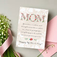 Load image into Gallery viewer, Floral MOM Mothers Day Printable Greeting and Ecard