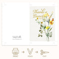 Load image into Gallery viewer, Watercolor Flowers Thanks a bunch Greeting card