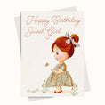 Load image into Gallery viewer, Sweet Girl Birthday Greeting Printable