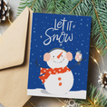 Load image into Gallery viewer, Let it snow Christmas Holiday Greeting Card printable