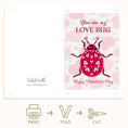 Load image into Gallery viewer, You are my love bug Greeting card Printable