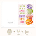 Load image into Gallery viewer, Sweet Macarons Birthday Greeting Printable Ecard