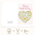 Load image into Gallery viewer, Floral Heart Mothers Day Printable Greeting and Ecard