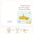 Load image into Gallery viewer, Sea-riously Awesome Birthday Greeting Printable