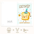 Load image into Gallery viewer, Toast to you Birthday Greeting Card Printable Digital Download