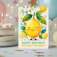 Load image into Gallery viewer, Cute Lemon Zest Birthday Greeting Printable Card