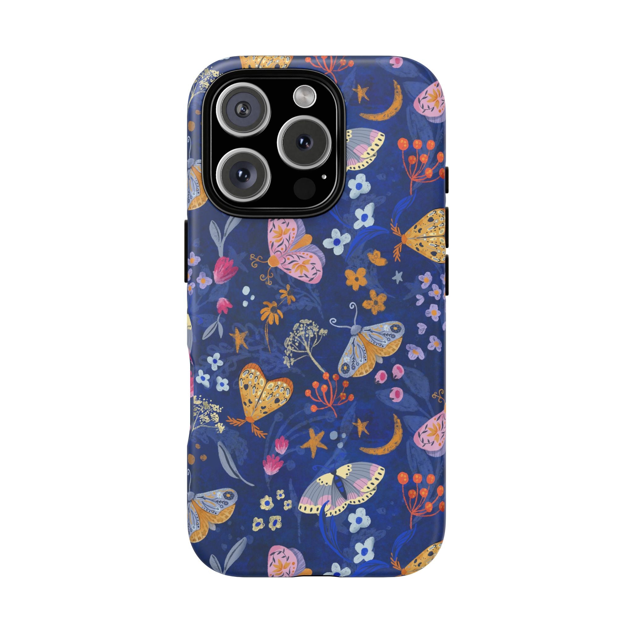 Moonlit Moth Garden Tough Phone Case