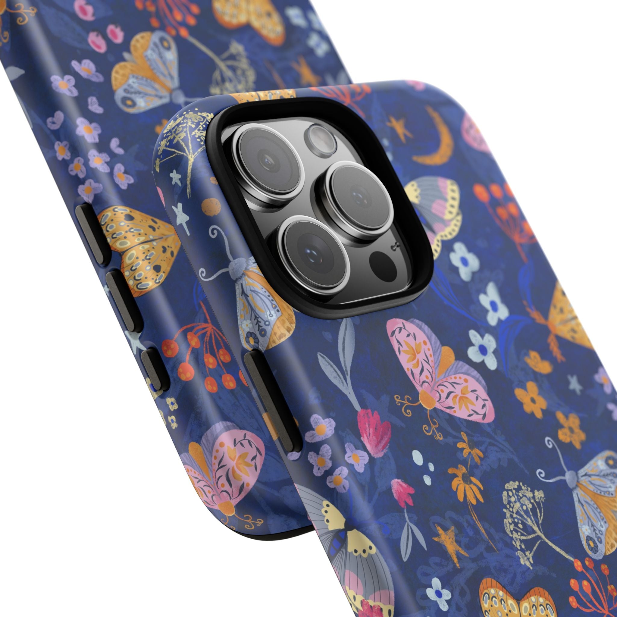 Moonlit Moth Garden Tough Phone Case