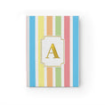 Load image into Gallery viewer, Personalized Journal - Pastel Stripe Monogram Design
