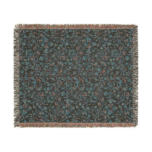 Romantic Vintage Chintz Garden Woven Blanket