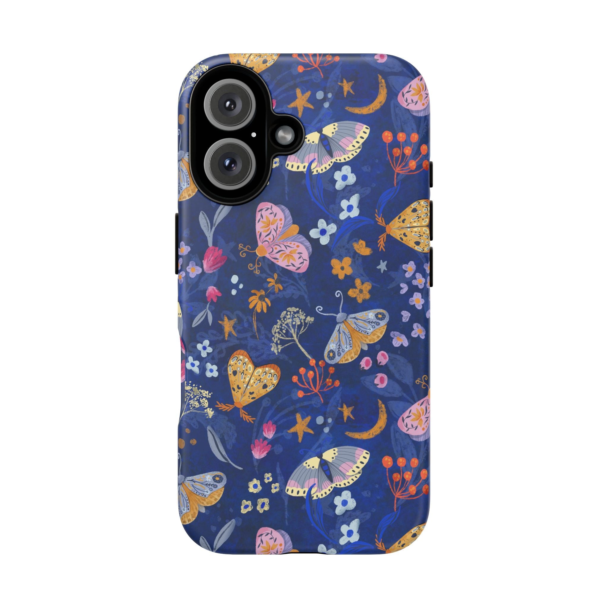 Moonlit Moth Garden Tough Phone Case