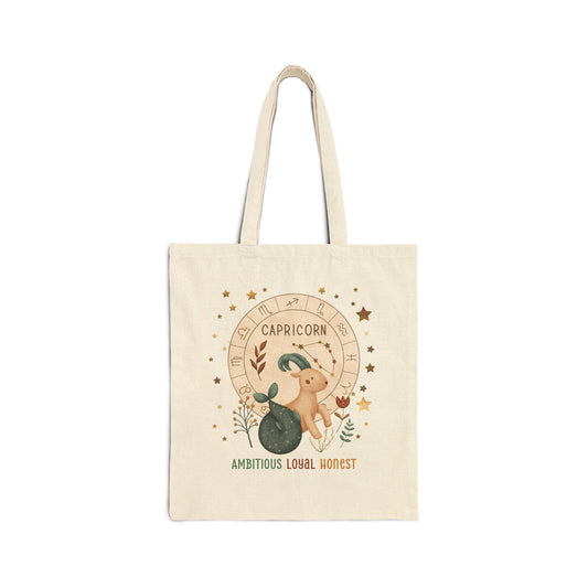 Capricorn Zodiac Tote Bag