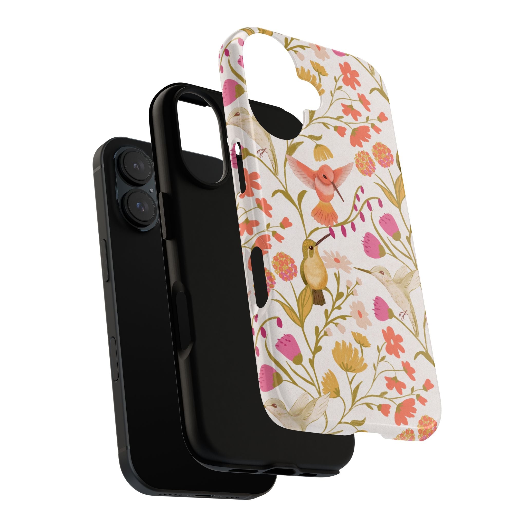 Phone Case - Hummingbird Dream Garden Floral Tough Case