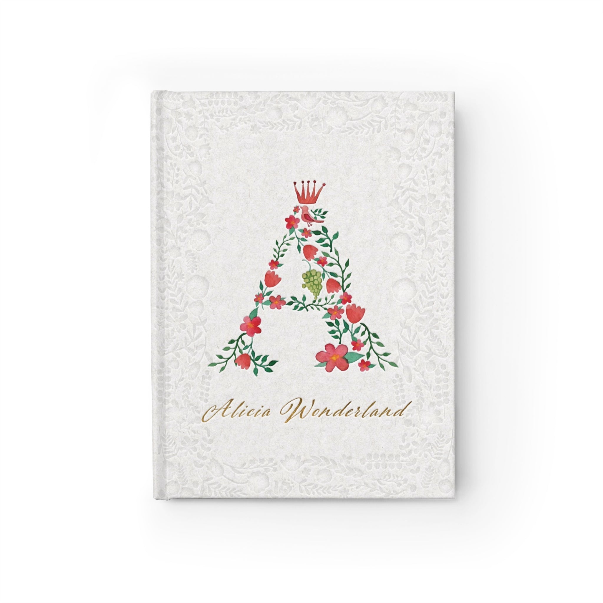 Monogram journal with custom name