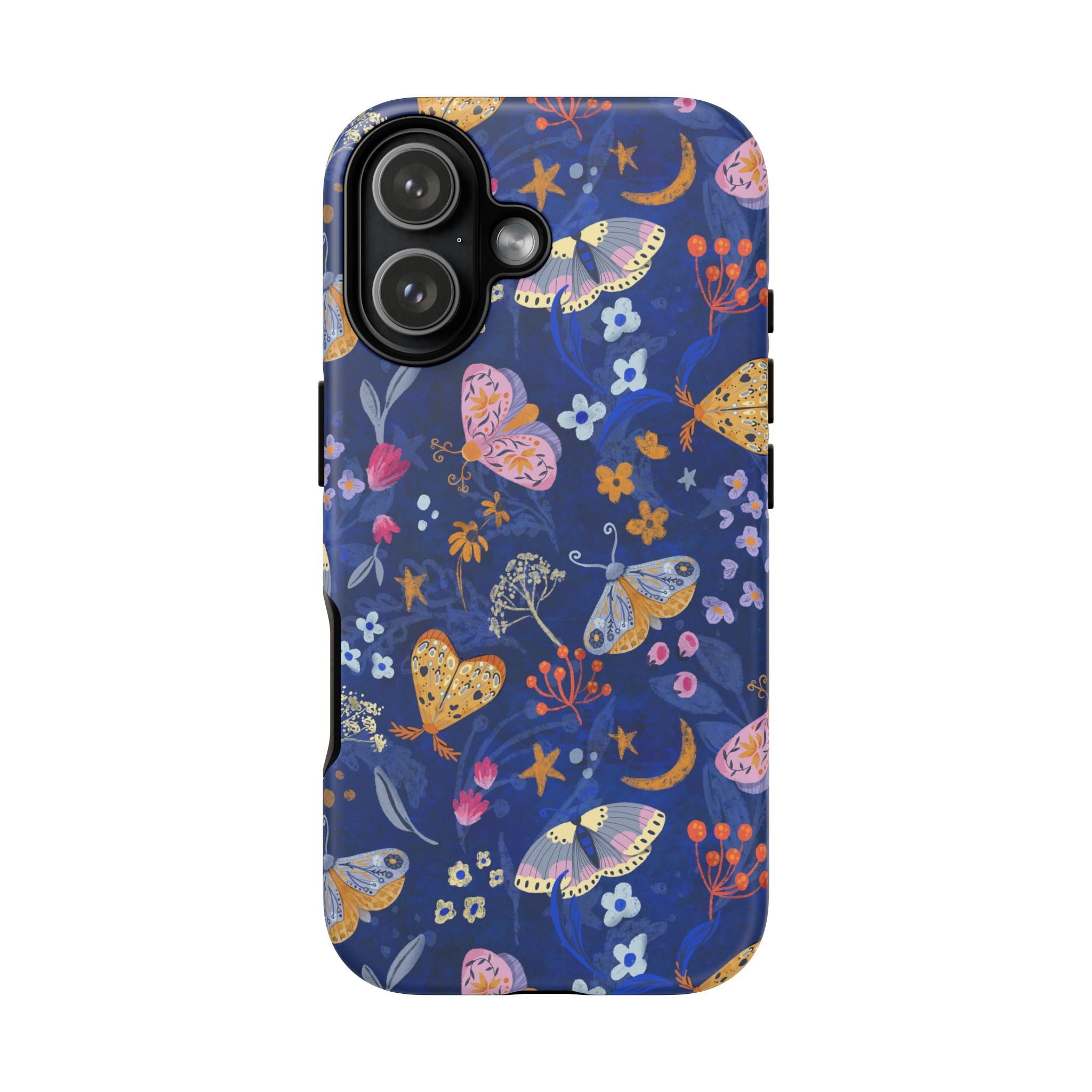 Moonlit Moth Garden Tough Phone Case