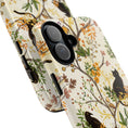 Load image into Gallery viewer, Cat and Raven Spooky Autumn Woods Pattern Phone Case
