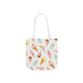 Load image into Gallery viewer, Ice Cream Pattern Tote Bag — Cute Pastel Summer Canvas Tote
