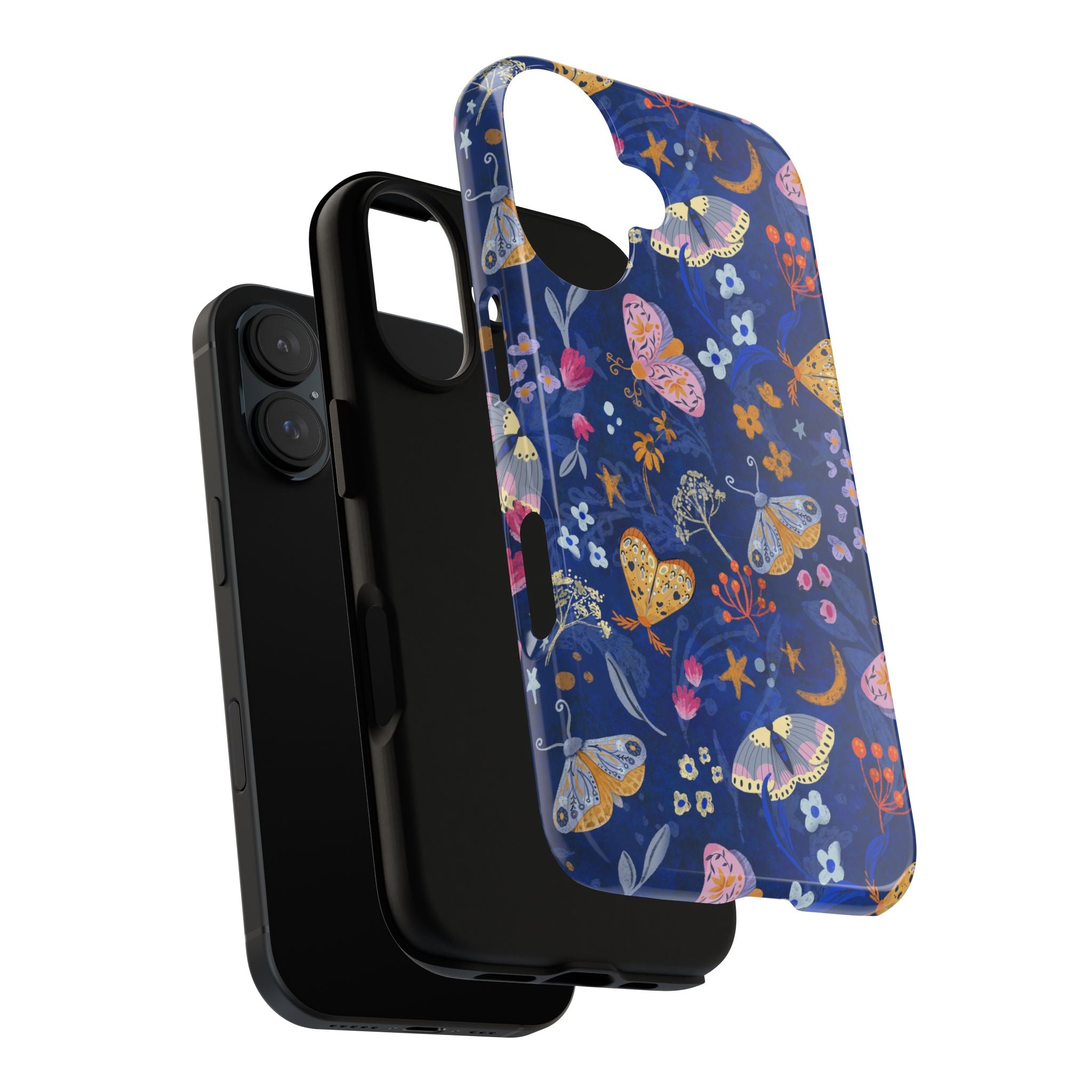 Moonlit Moth Garden Tough Phone Case