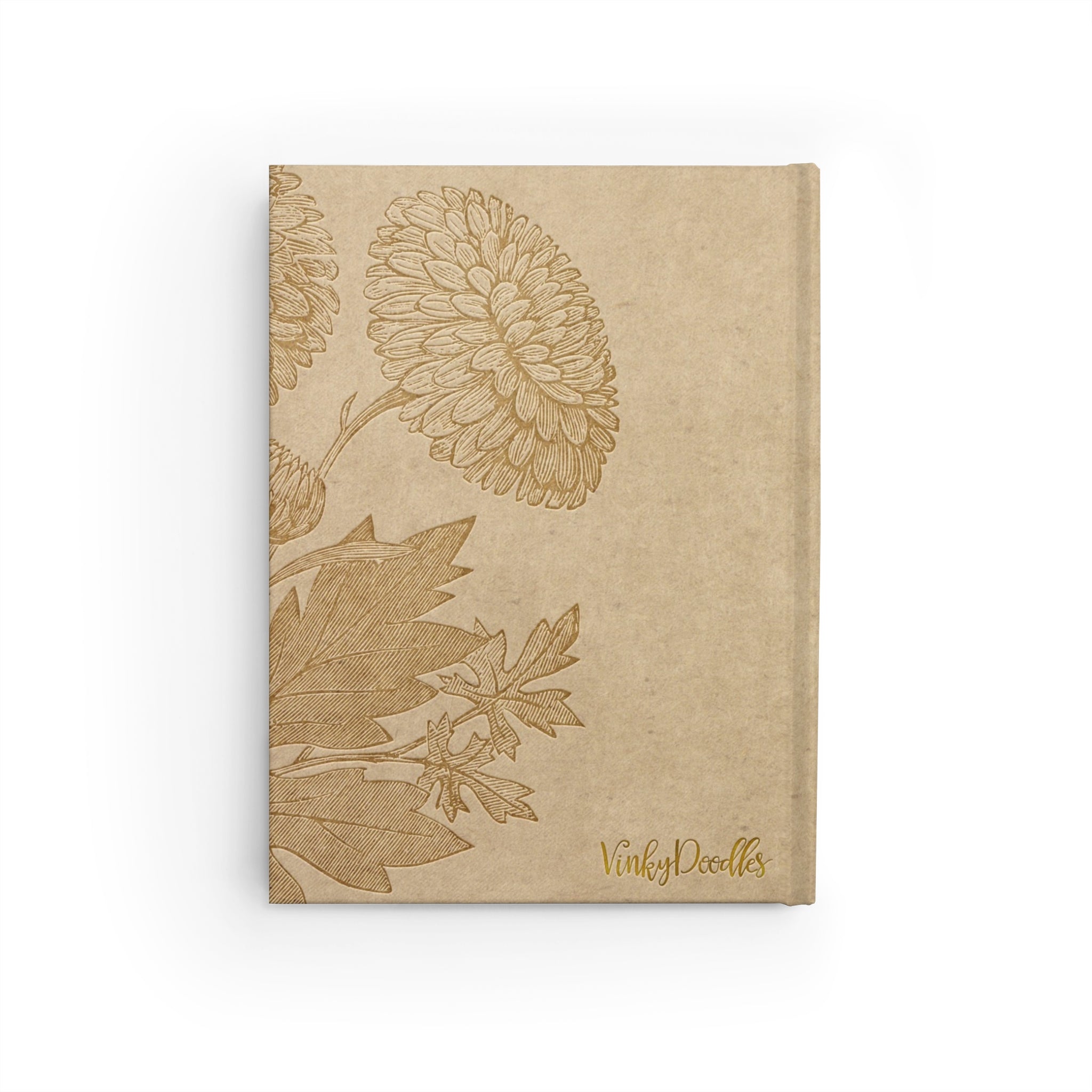 Vintage Birds Monogram Ruled Hard Cover Journal
