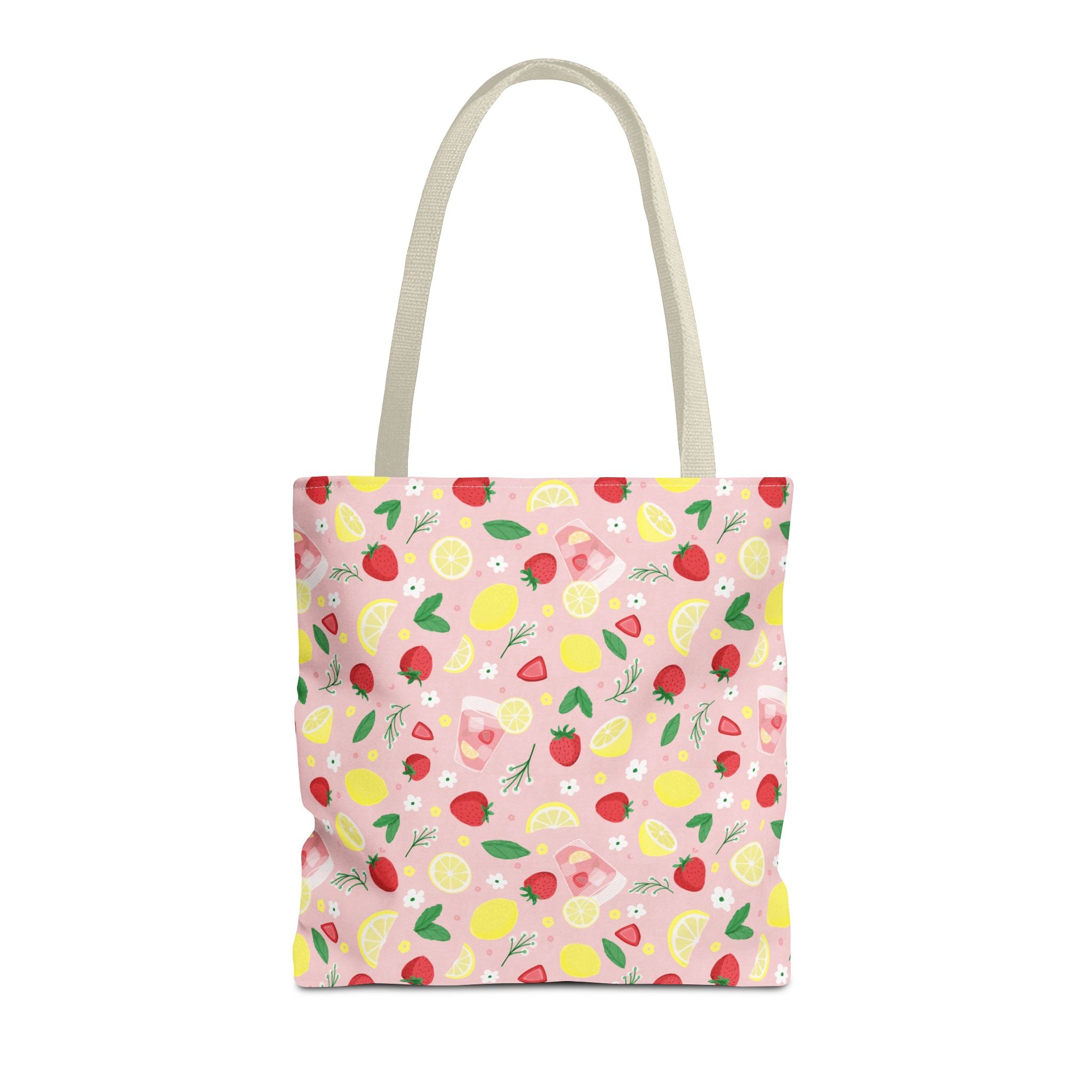 Strawberry and Mint Lemonade tote bag