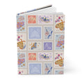 Load image into Gallery viewer, Hardcover Journal Matte Vintage Moth Stamps Pattern
