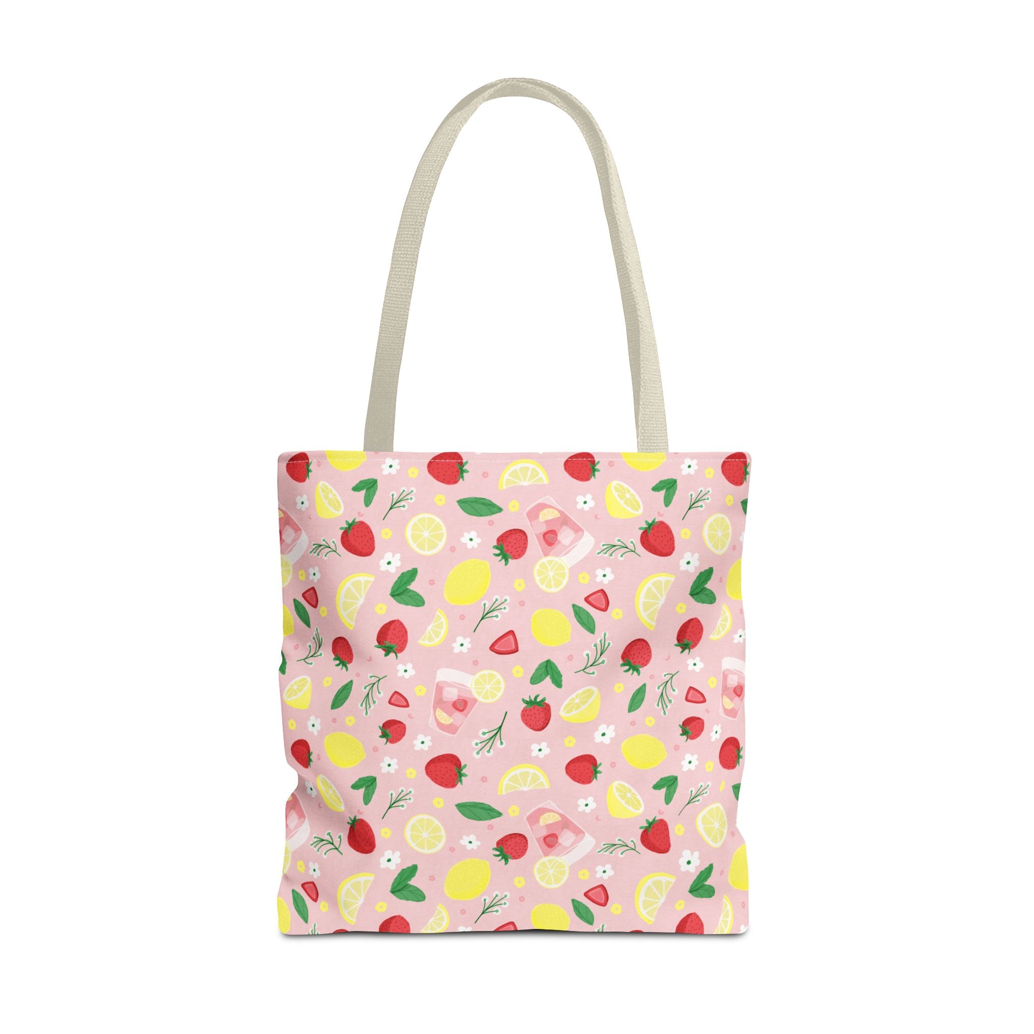 Strawberry and Mint Lemonade tote bag