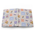 Load image into Gallery viewer, Hardcover Journal Matte Vintage Moth Stamps Pattern
