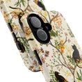 Load image into Gallery viewer, Cat and Raven Spooky Autumn Woods Pattern Phone Case
