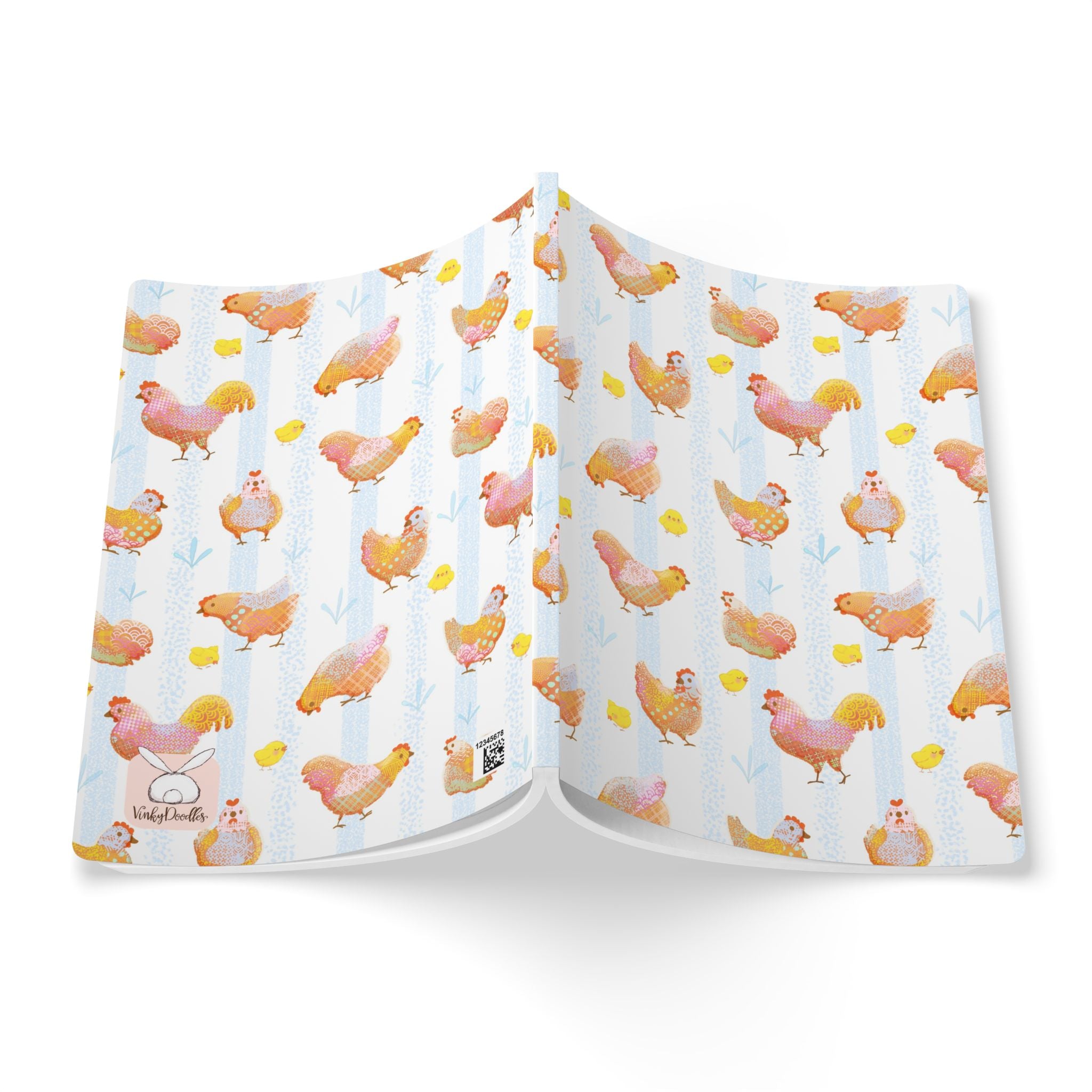 Cute Country Chickens and Chicks - Soft Cover Journal