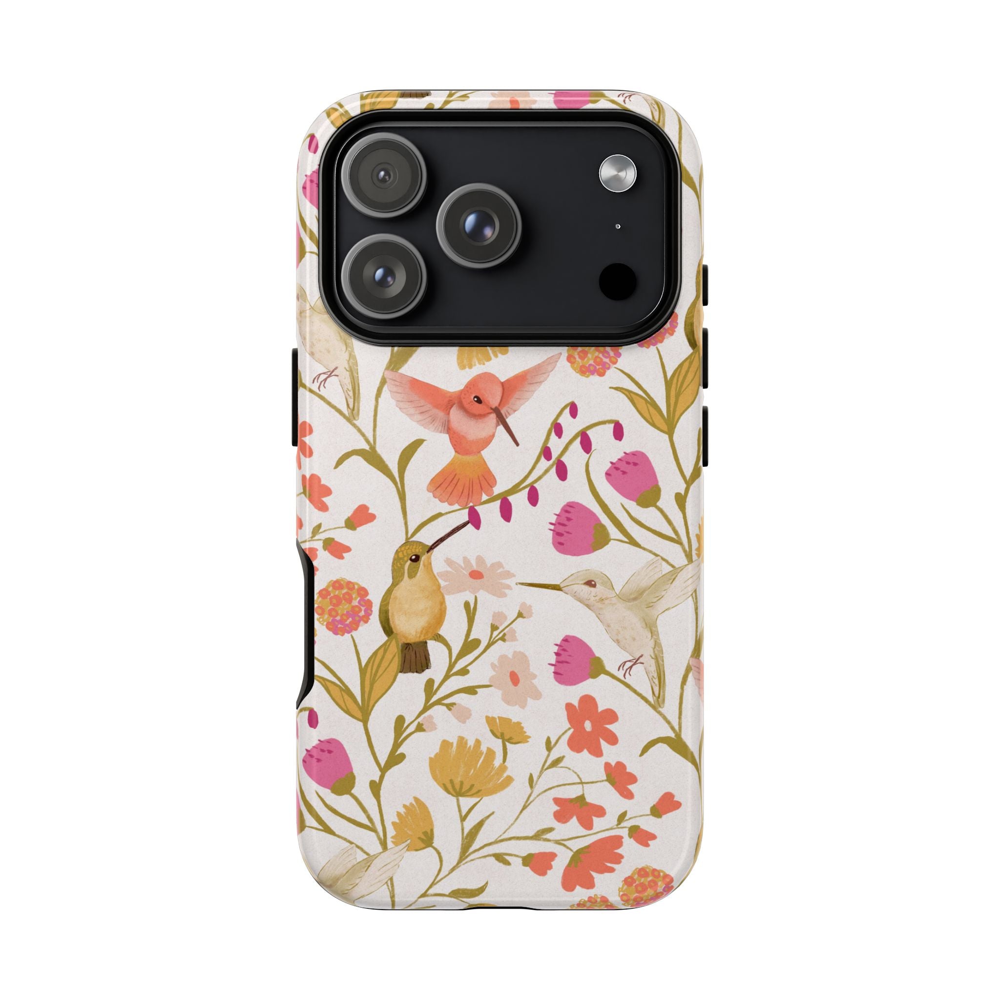 Phone Case - Hummingbird Dream Garden Floral Tough Case