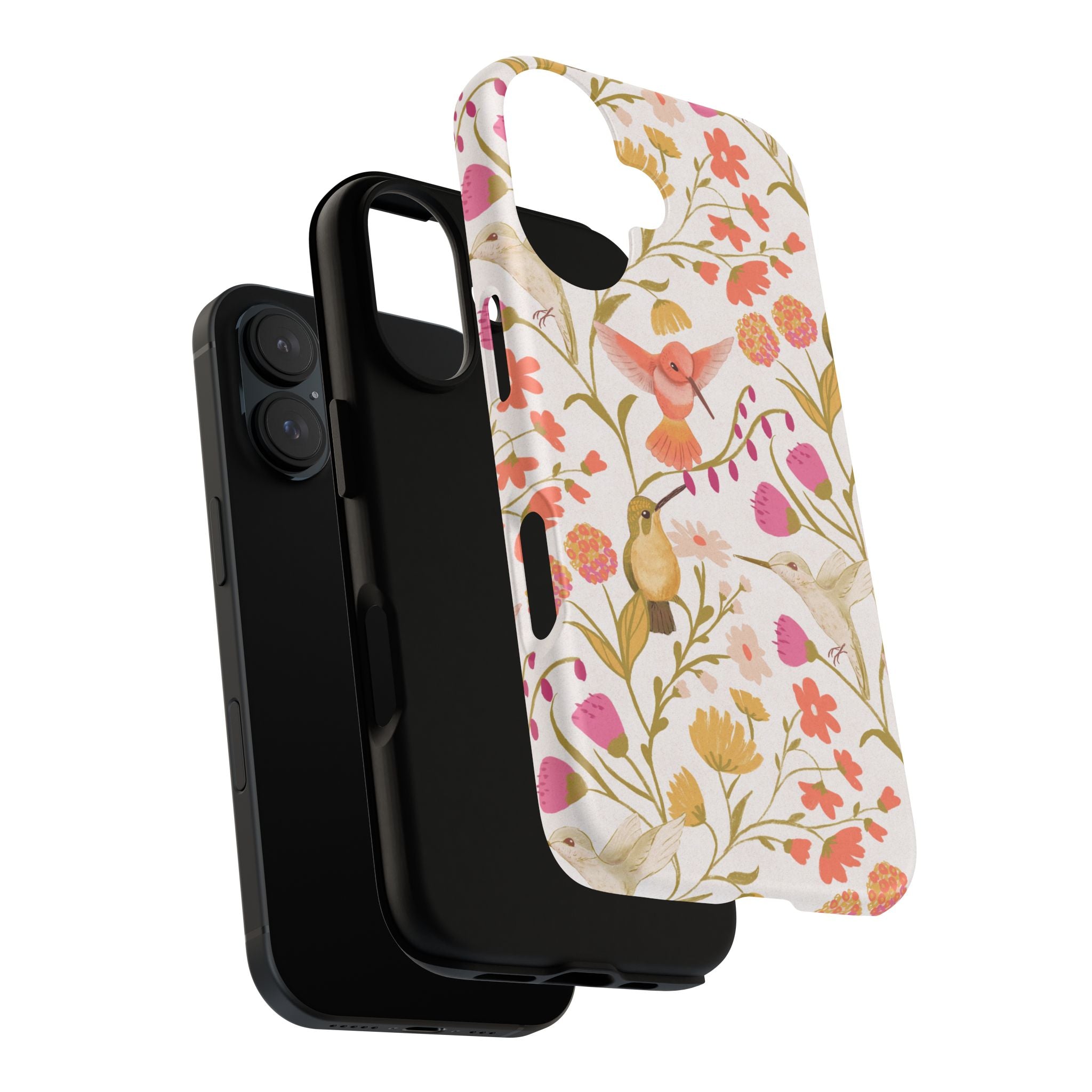 Phone Case - Hummingbird Dream Garden Floral Tough Case