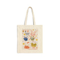 Load image into Gallery viewer, Tote bag with cartoon bunny design on a white background
