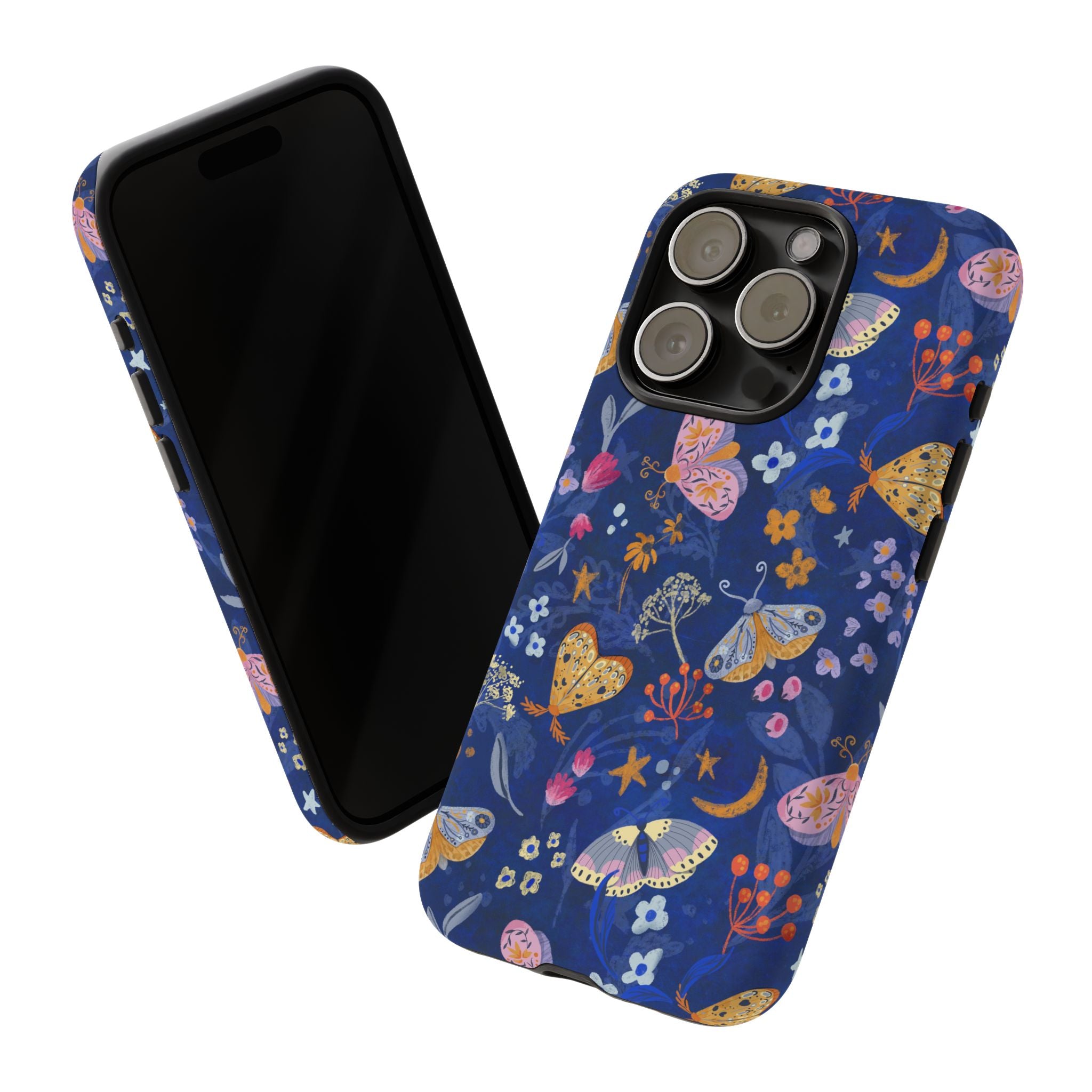 Moonlit Moth Garden Tough Phone Case