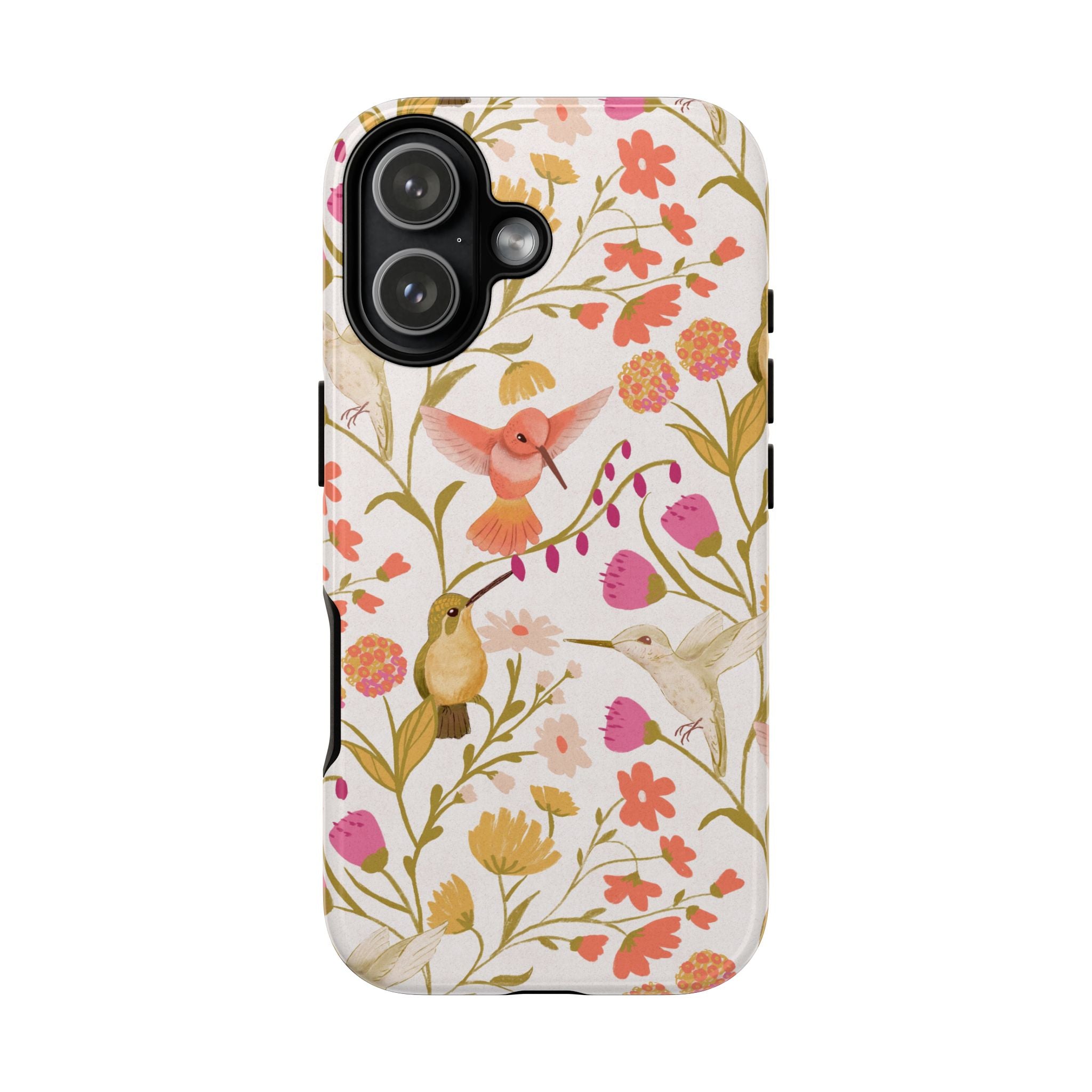 Phone Case - Hummingbird Dream Garden Floral Tough Case