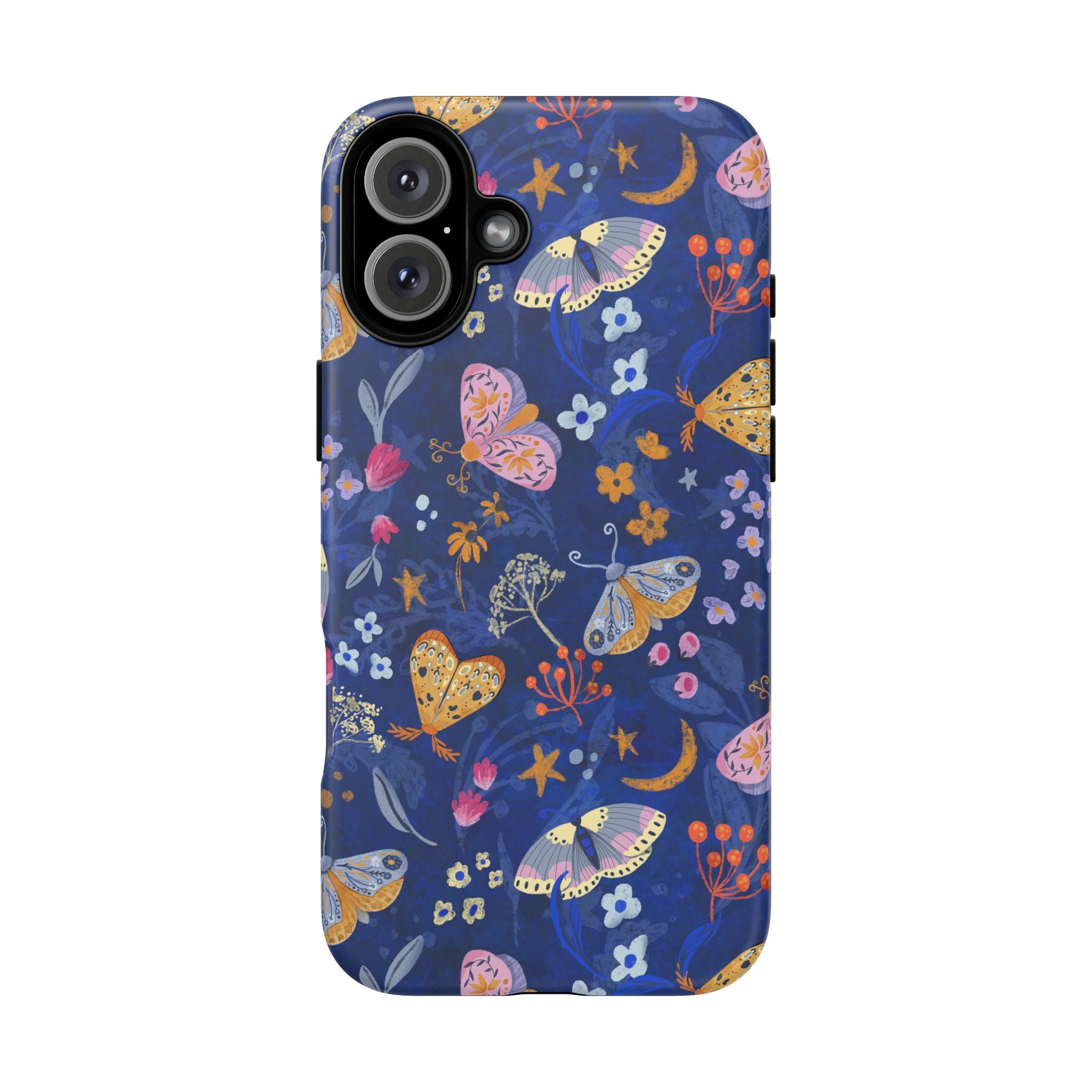 Moonlit Moth Garden Tough Phone Case