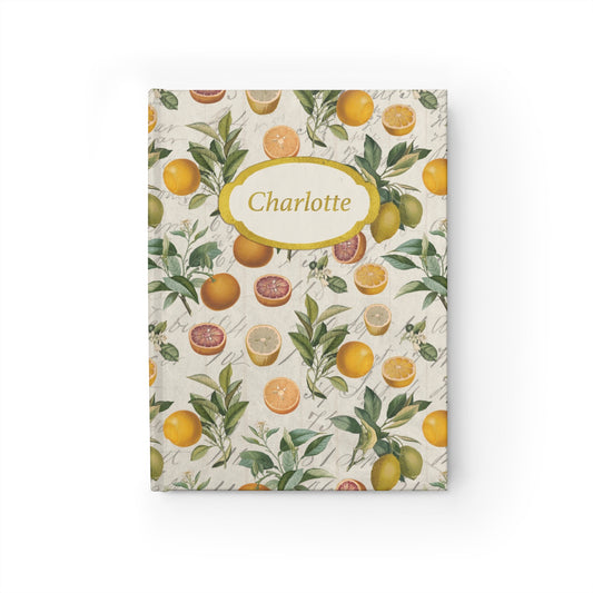Vintage Citrus Personalized Journal