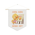 Load image into Gallery viewer, cool kids make art poster with cute duck 
