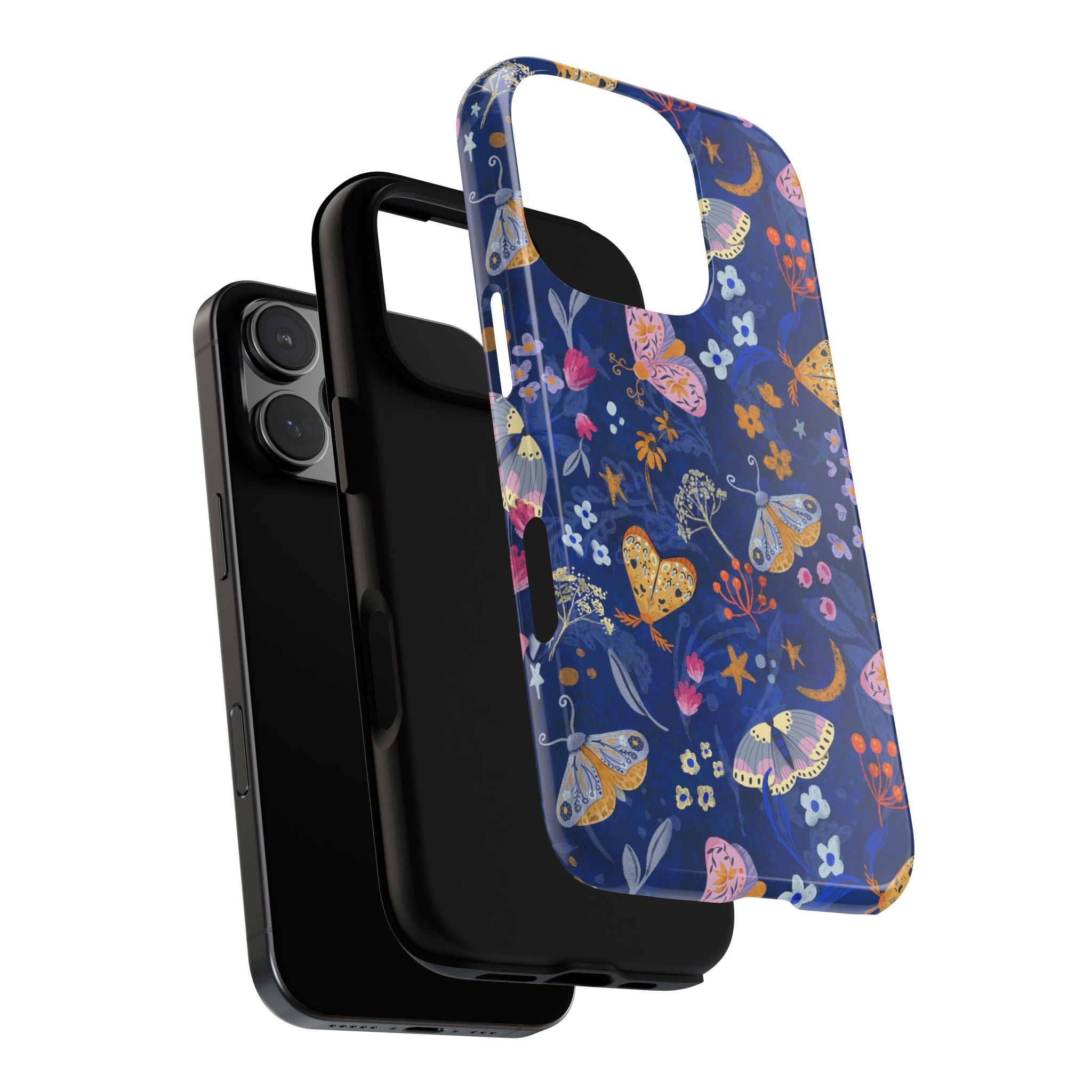 Moonlit Moth Garden Tough Phone Case