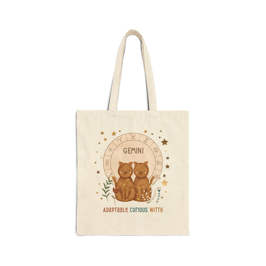 Gemini Zodiac Tote Bag