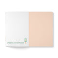 Load image into Gallery viewer, Two-toned notepad with 'progress over perfection' text and ice cream icon on a white background
