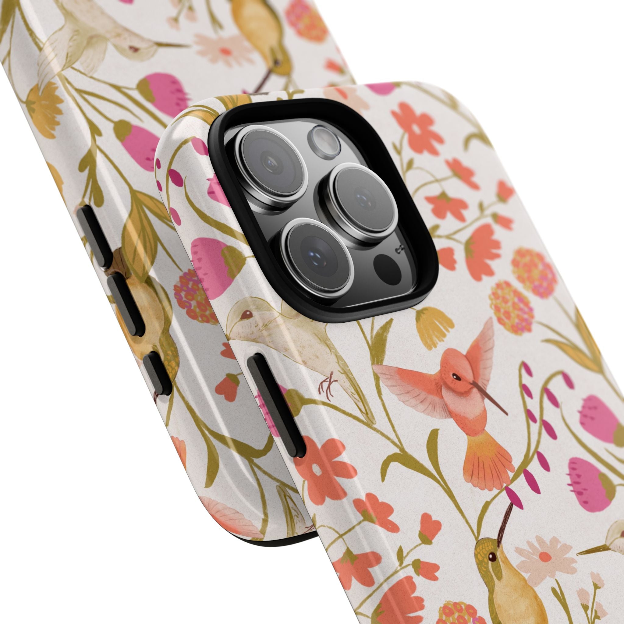 Phone Case - Hummingbird Dream Garden Floral Tough Case