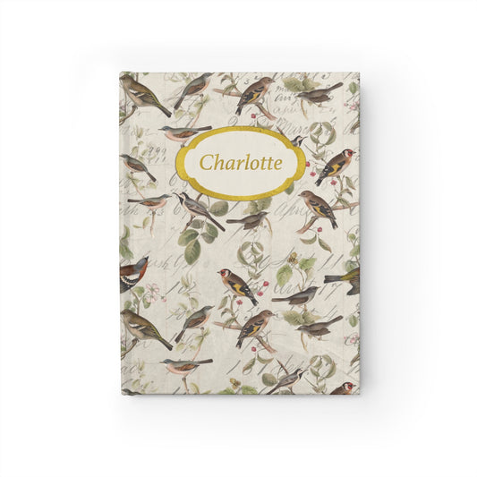 Vintage Bird Forest Personalized Journal