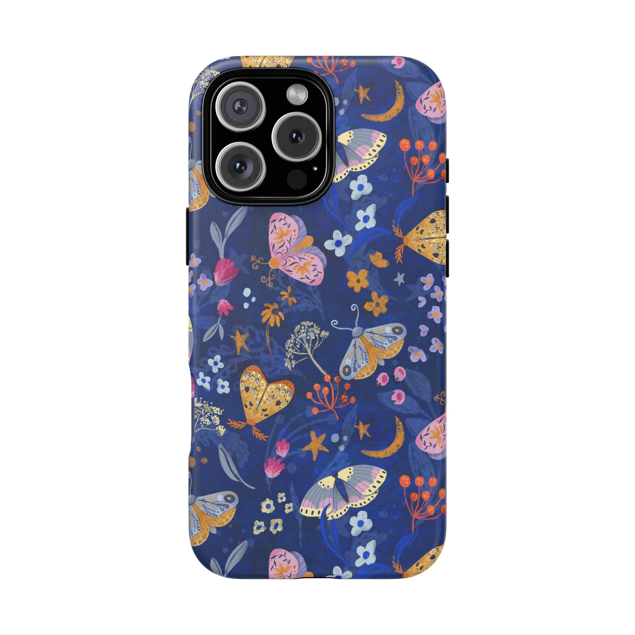 Moonlit Moth Garden Tough Phone Case