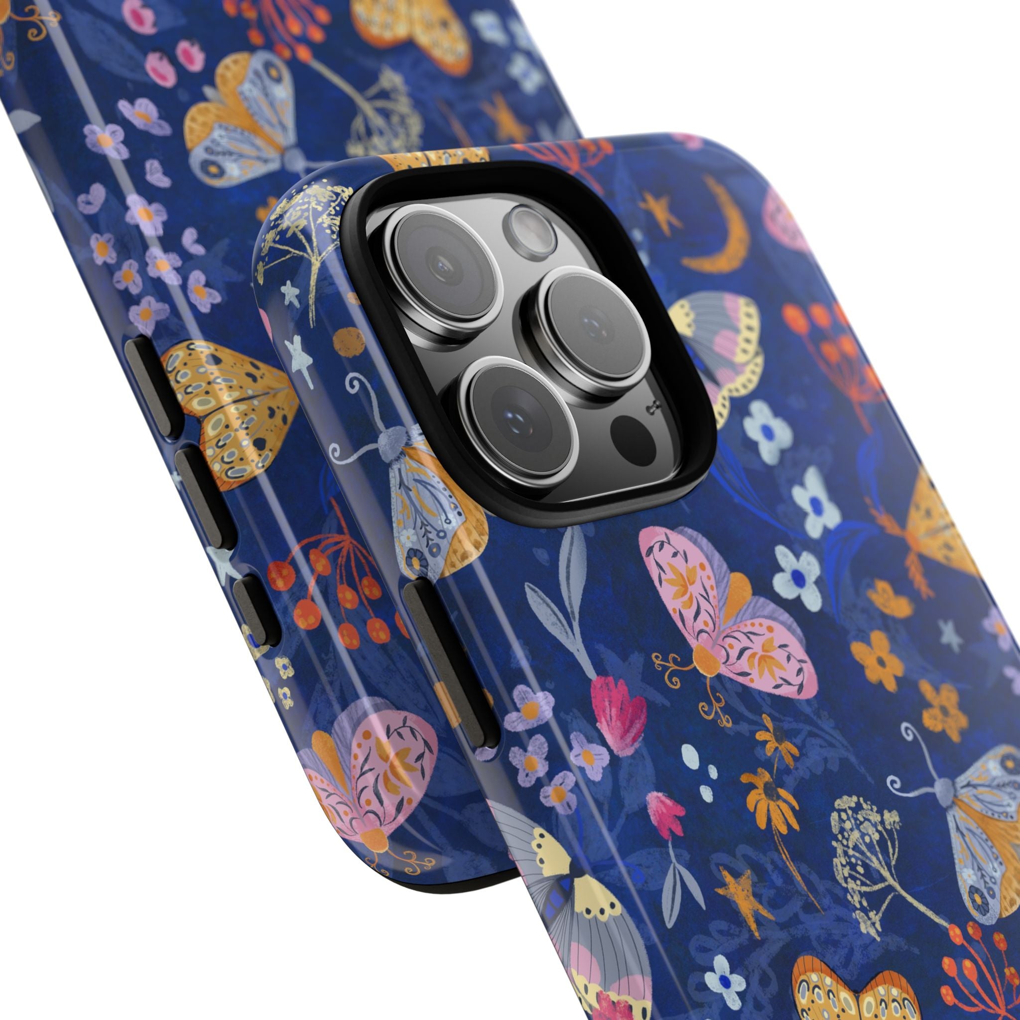 Moonlit Moth Garden Tough Phone Case