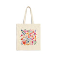 Load image into Gallery viewer, Vibrant Whimsical Flowers Canvas Tote Bag
