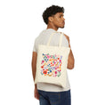 Load image into Gallery viewer, Vibrant Whimsical Flowers Canvas Tote Bag
