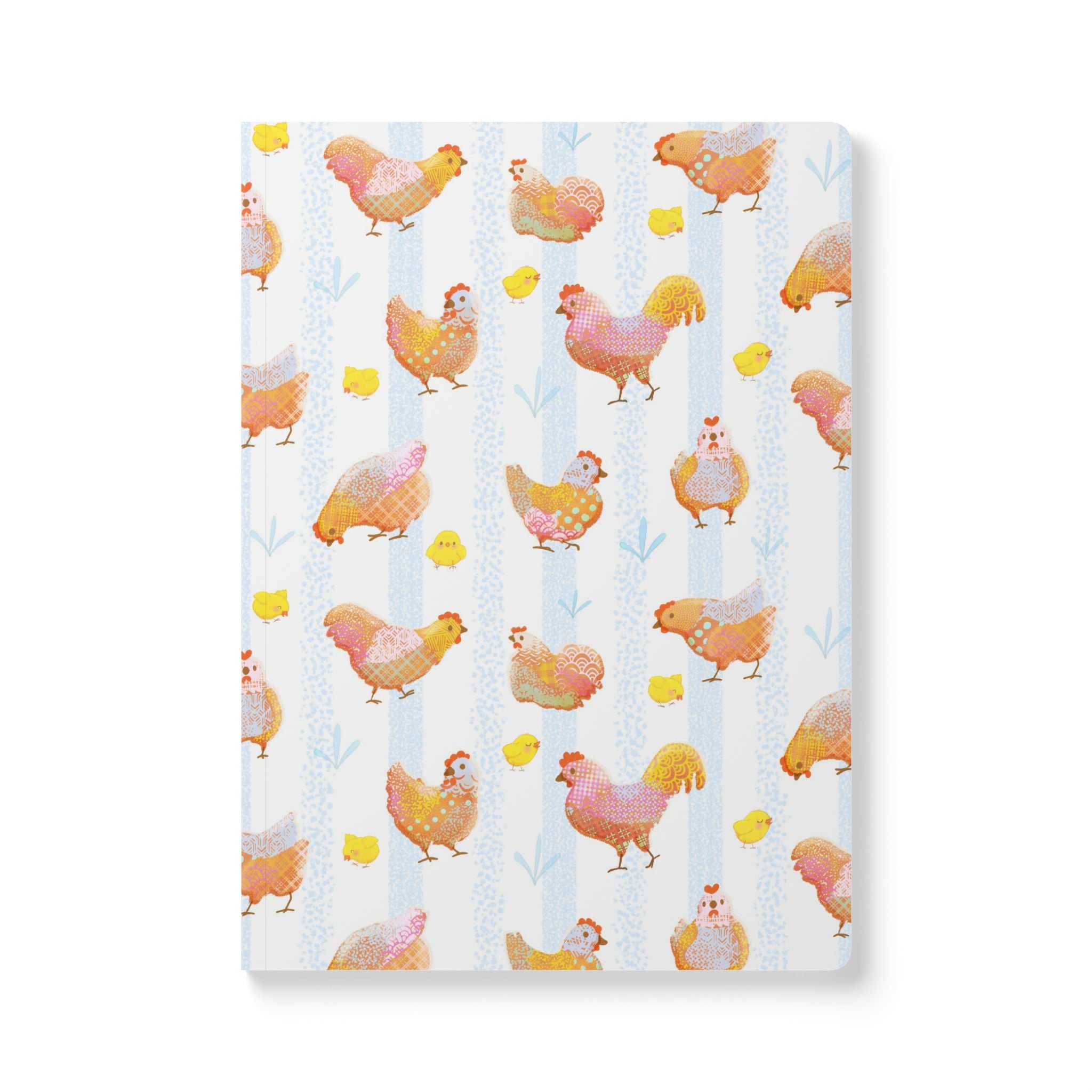 Cute Country Chickens and Chicks - Soft Cover Journal
